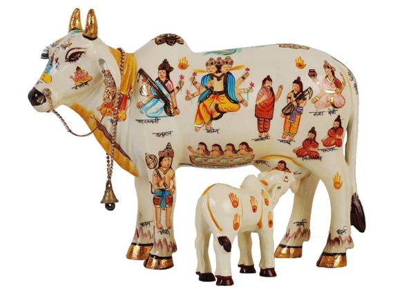 Manufacturer, Exporter, Importer, Supplier, Wholesaler, Retailer, Trader of Kamdhenu Cow Statue in New Delhi, Delhi, India.